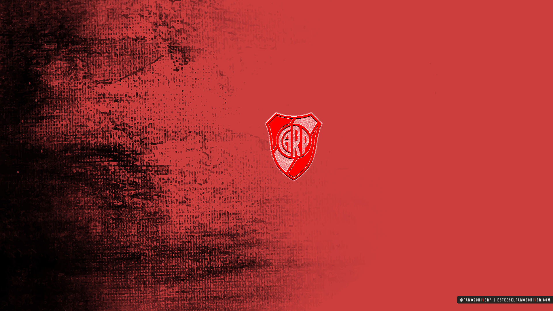 imagenes-de-River-Plate-para-fondos-de-pantalla-wallpaper-de-River-Escudo River Plate sobre fondo rojo y negro