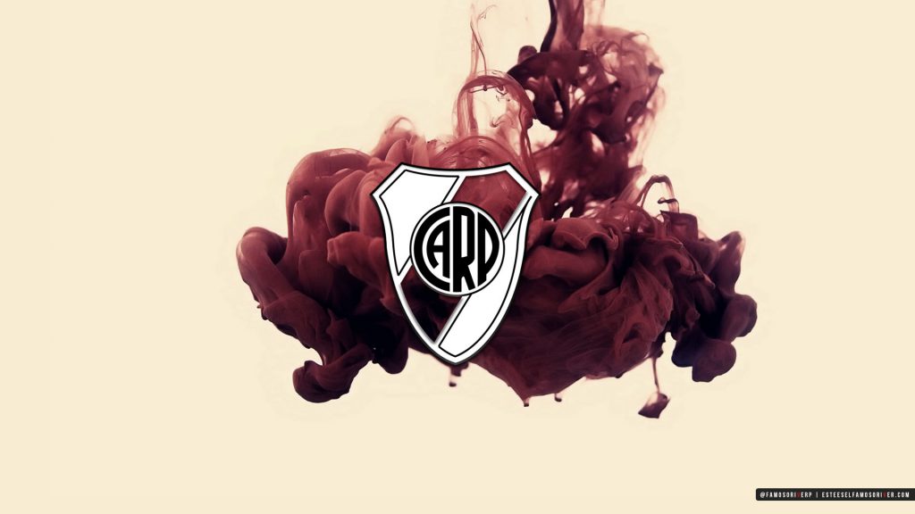 imagenes-de-River-Plate-para-fondos-de-pantalla-wallpaper-de-River-Escudo River Plate sobre tinta roja